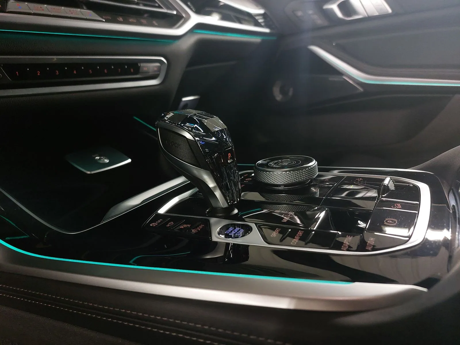 Clean BMW centre-console and interior detail.